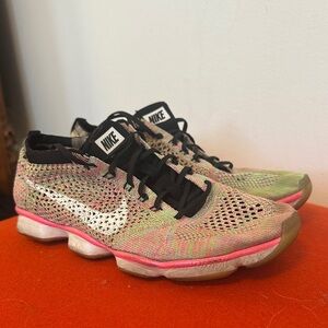 Nike Women's Pink and Green Athletic Shoes size 8
